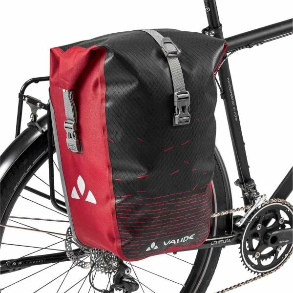 VAUDE AQUA BACK PRINT SINGLE Pannier 24L Black/Red 2022 – Bild 4